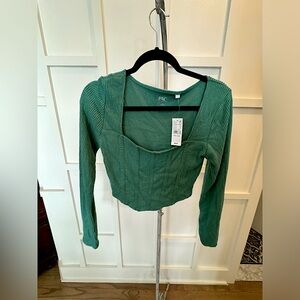 NWT Pacsun long sleeve cropped top Sz. M